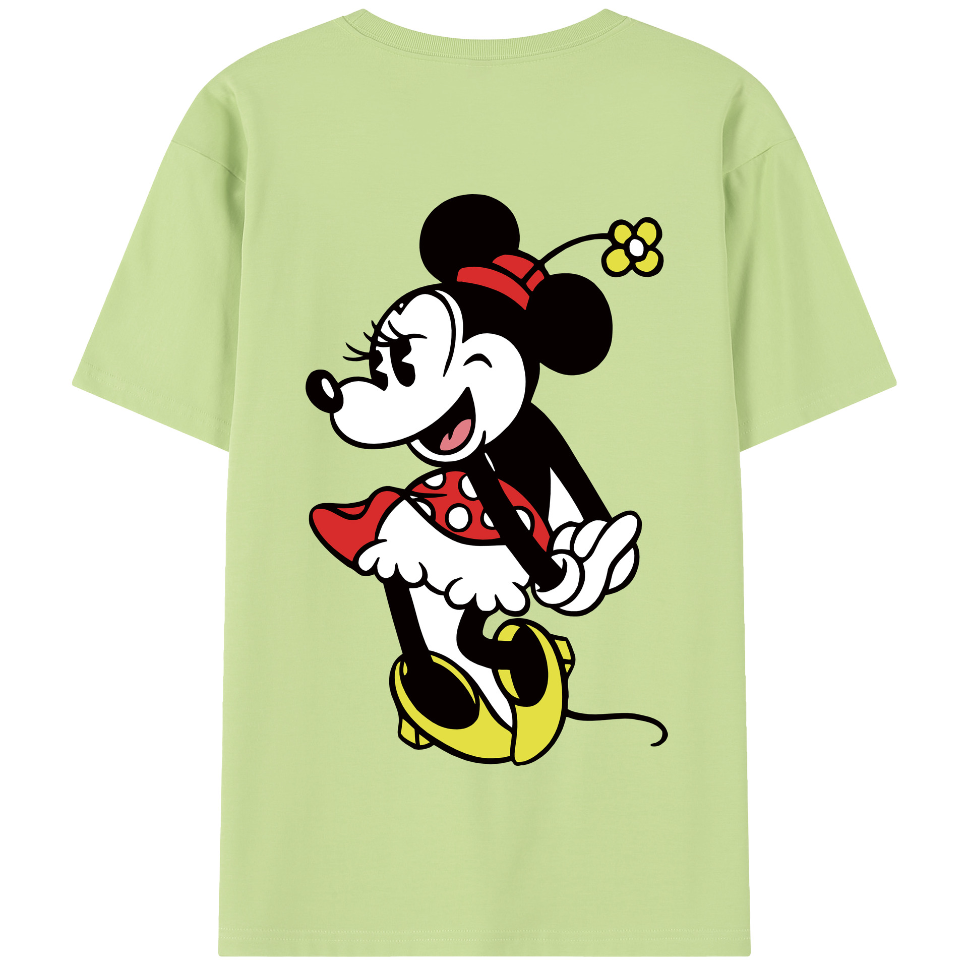 （画像用） ミッキーマウス Mickey Mouse 綿100％半袖Tシャツ（背面プリント）